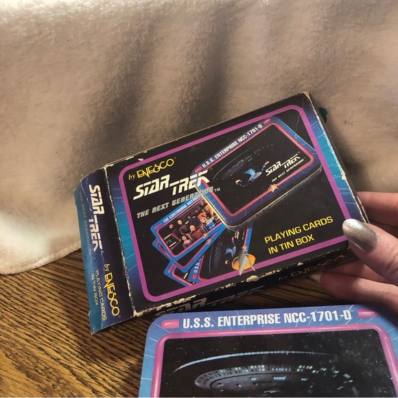 Star Trek the Next Generation playing cards in metal tin 108 cards - Picture 4 of 11